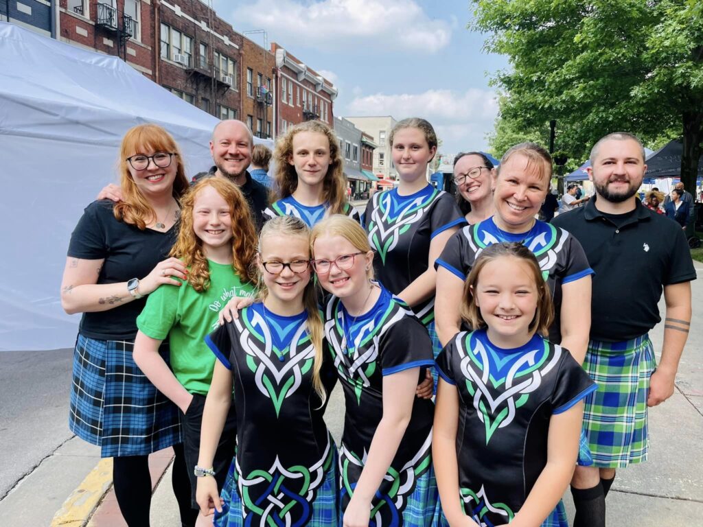 A group of Bluegrass Ceili Academy dancers who take Irish dance classes in Lexington